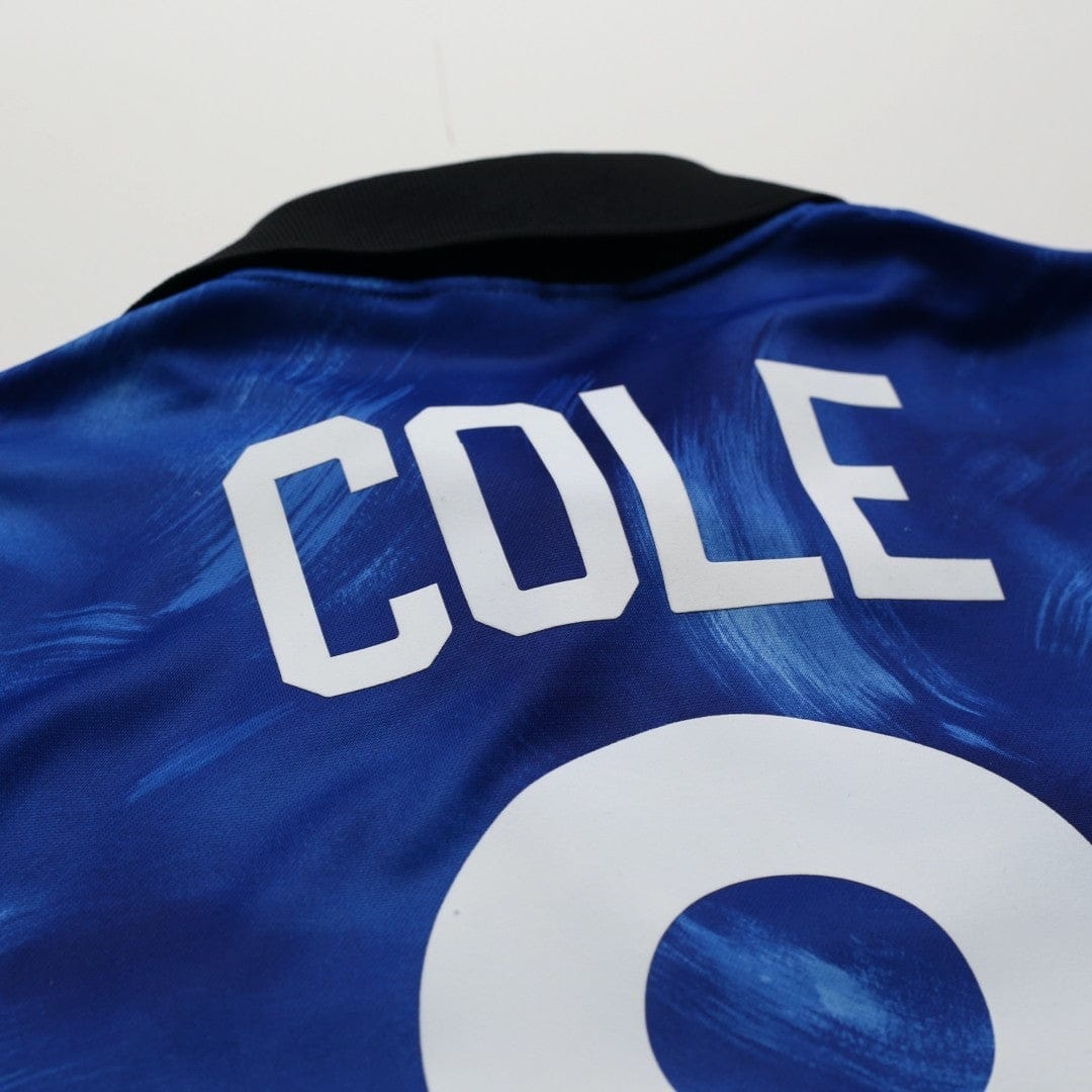 1993/95 Cole #9 Newcastle United Vintage Asics Away Football Shirt (S)