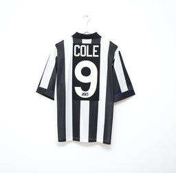 1993/95 COLE #9 Newcastle United Vintage Asics Football Shirt (L)