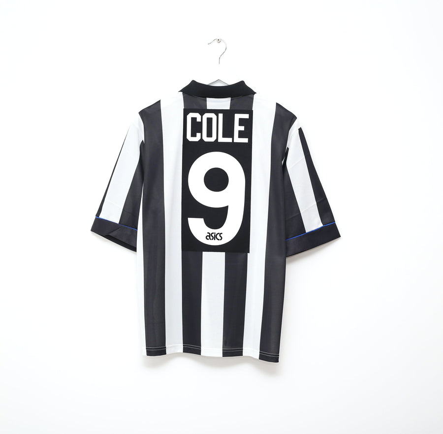 1993/95 COLE #9 Newcastle United Vintage Asics Football Shirt (L)