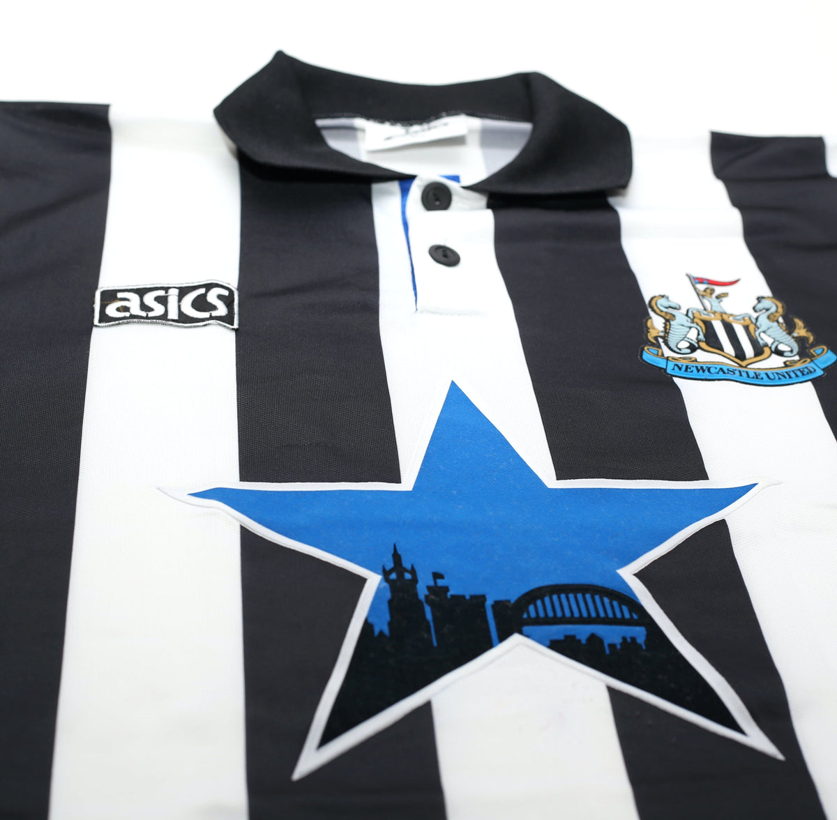1993/95 COLE #9 Newcastle United Vintage Asics Football Shirt (L)