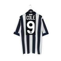 1993/95 Cole #9 Newcastle United Vintage Asics Home Football Shirt (L)