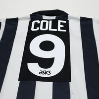 1993/95 Cole #9 Newcastle United Vintage Asics Home Football Shirt (L)