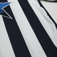 1993/95 Cole #9 Newcastle United Vintage Asics Home Football Shirt (L)