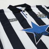 1993/95 Cole #9 Newcastle United Vintage Asics Home Football Shirt (L)
