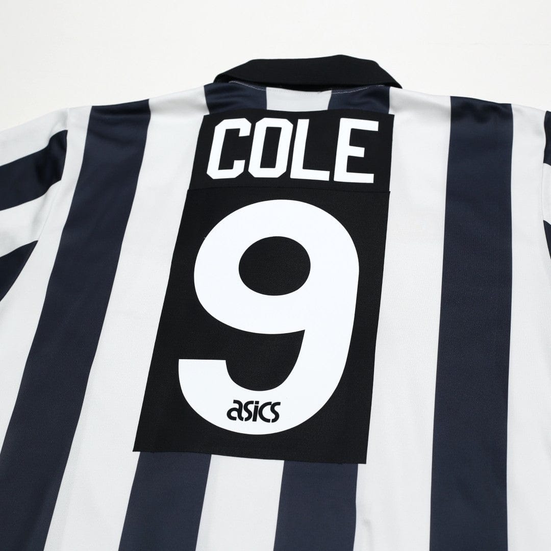 1993/95 Cole #9 Newcastle United Vintage Asics Home Football Shirt (L)