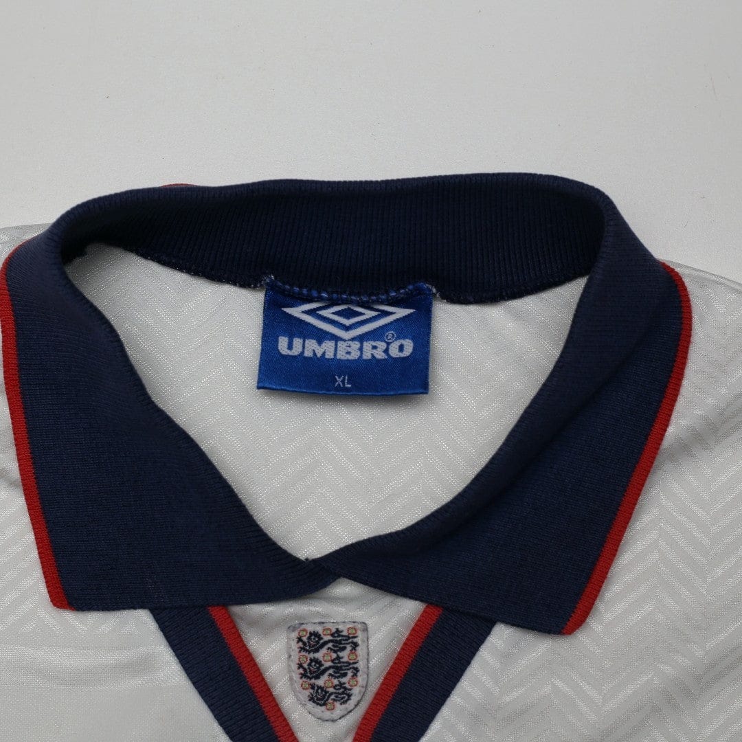 1993/95 England Vintage Umbro Home Football Shirt (XL)