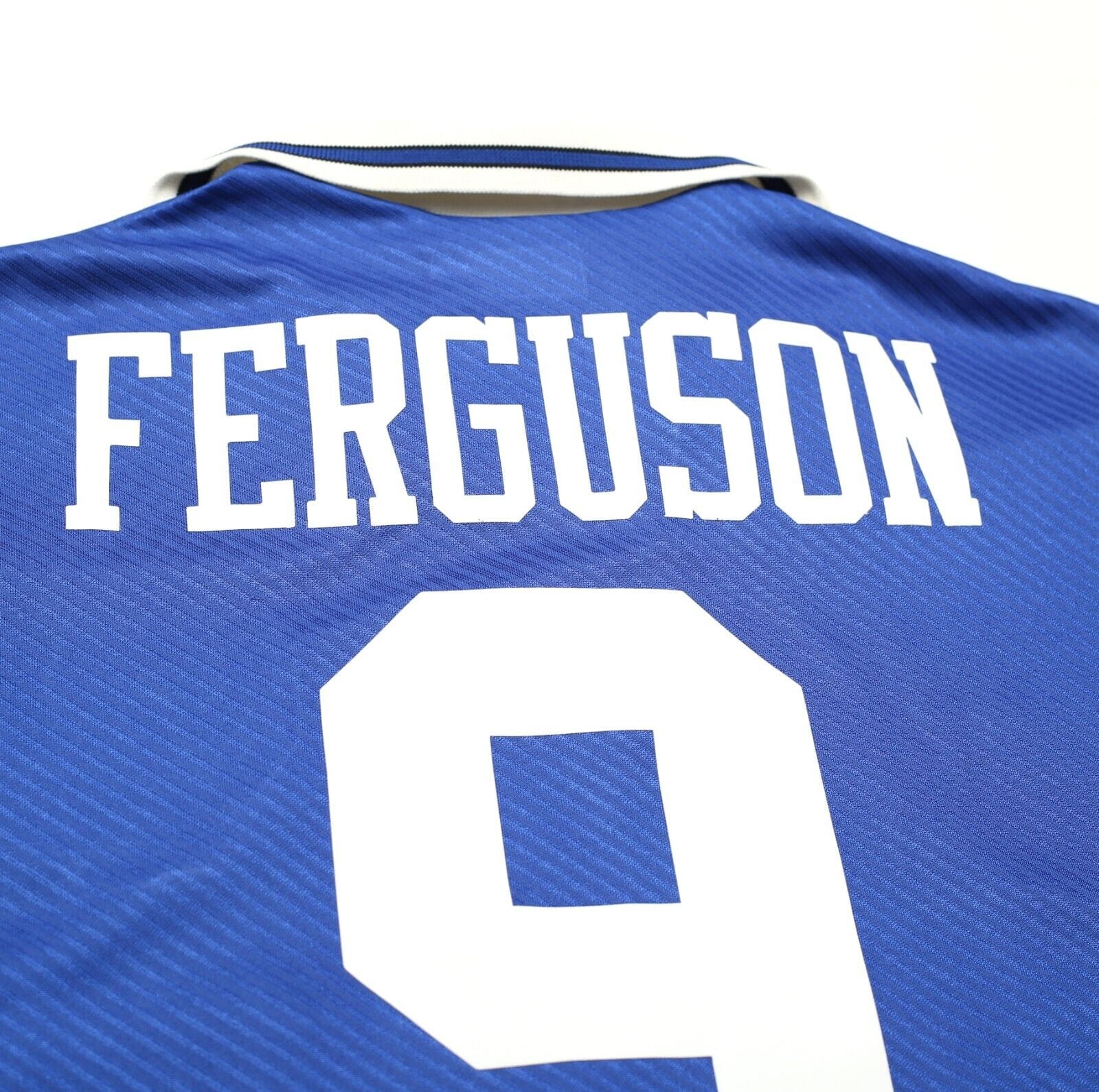 1993/95 FERGUSON #9 Everton Vintage Umbro HOME Football Shirt (XL)