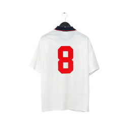 1993/95 Gascoigne #8 England Vintage Umbro Home Football Shirt (L)
