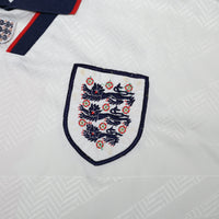 1993/95 Gascoigne #8 England Vintage Umbro Home Football Shirt (L)