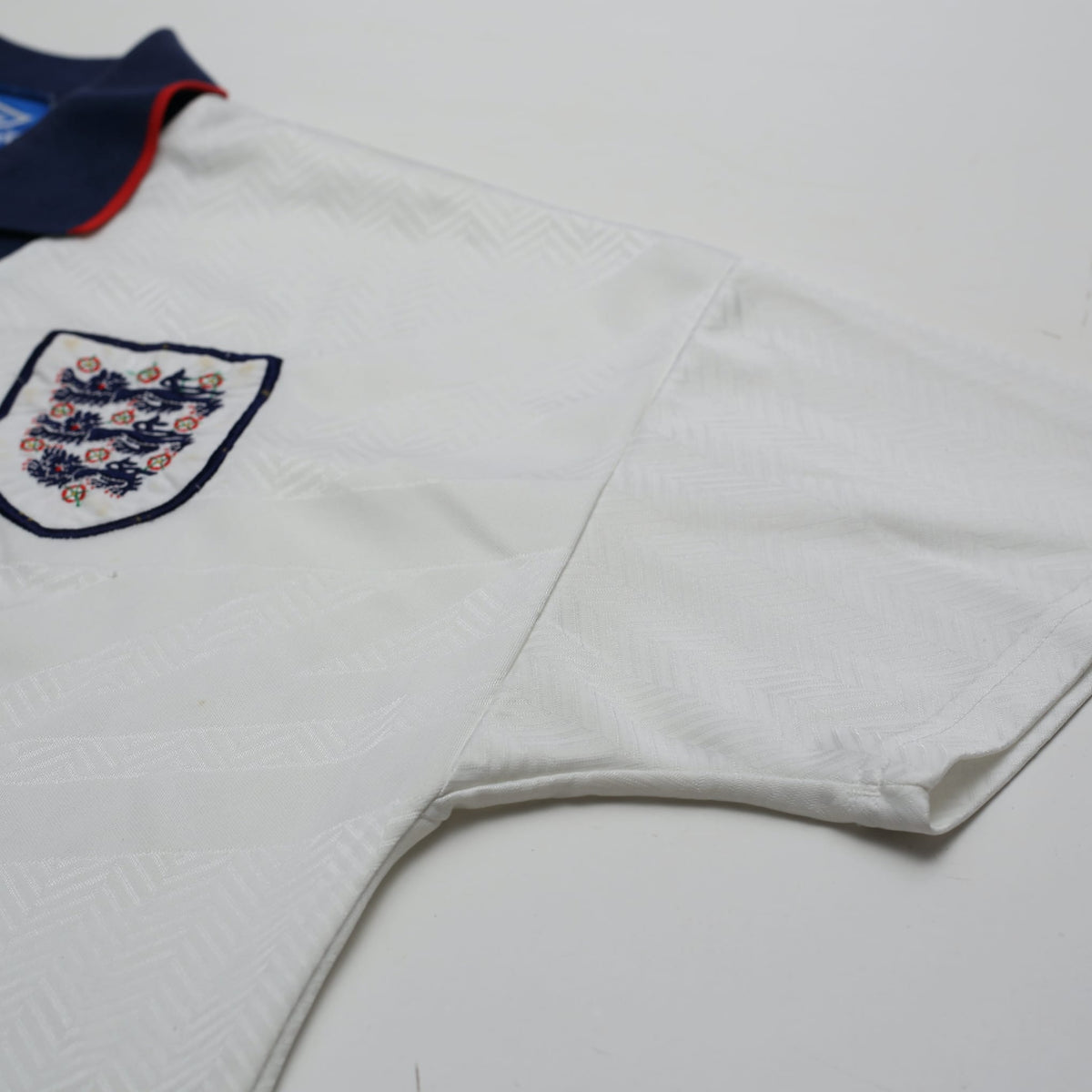 1993/95 Gascoigne #8 England Vintage Umbro Home Football Shirt (L)