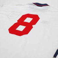 1993/95 Gascoigne #8 England Vintage Umbro Home Football Shirt (L)