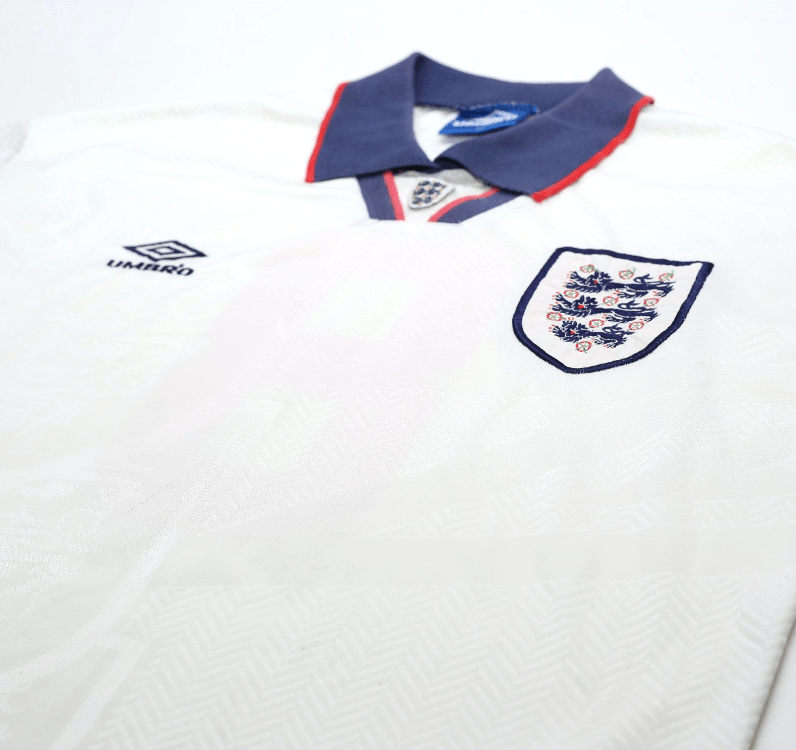 1993/95 GASCOIGNE #8 England Vintage Umbro Home Football Shirt (M)