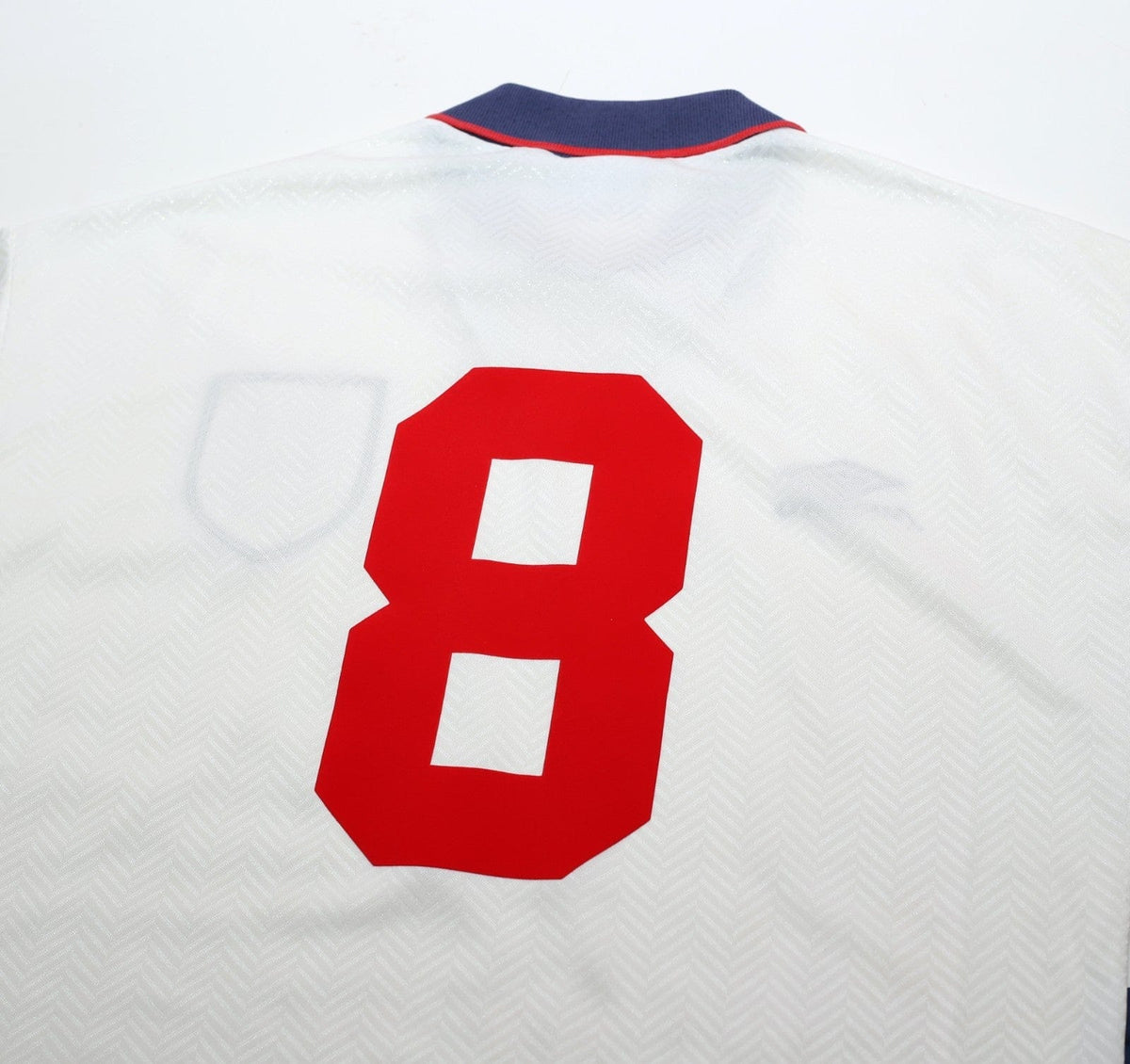 1993/95 GASCOIGNE #8 England Vintage Umbro Home Football Shirt (M)