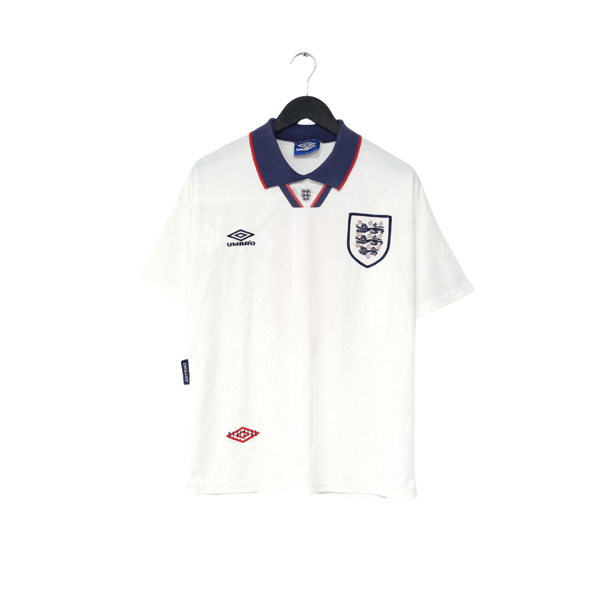 1993/95 GASCOIGNE #8 England Vintage Umbro Home Football Shirt (M)