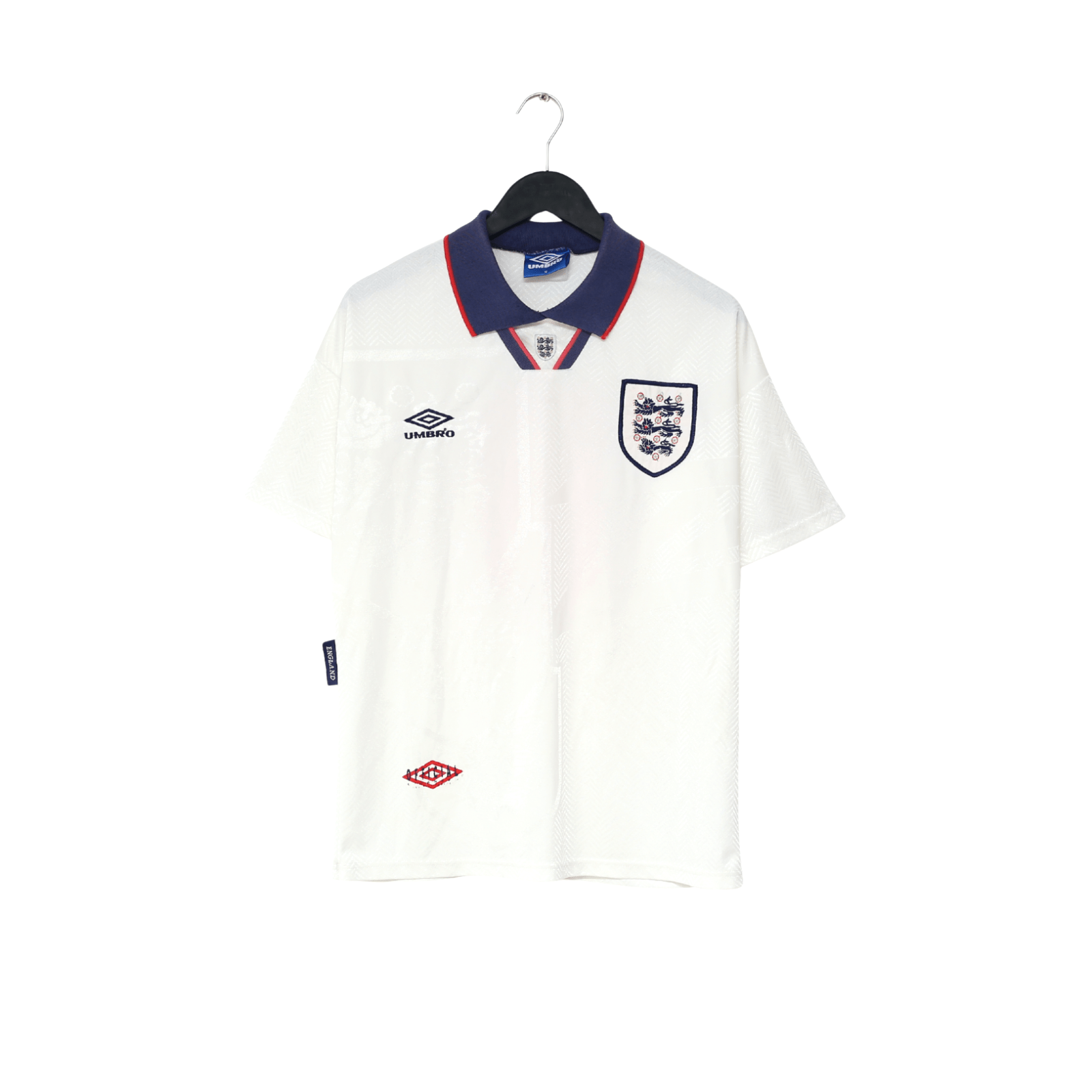 1993/95 GASCOIGNE #8 England Vintage Umbro Home Football Shirt (M)