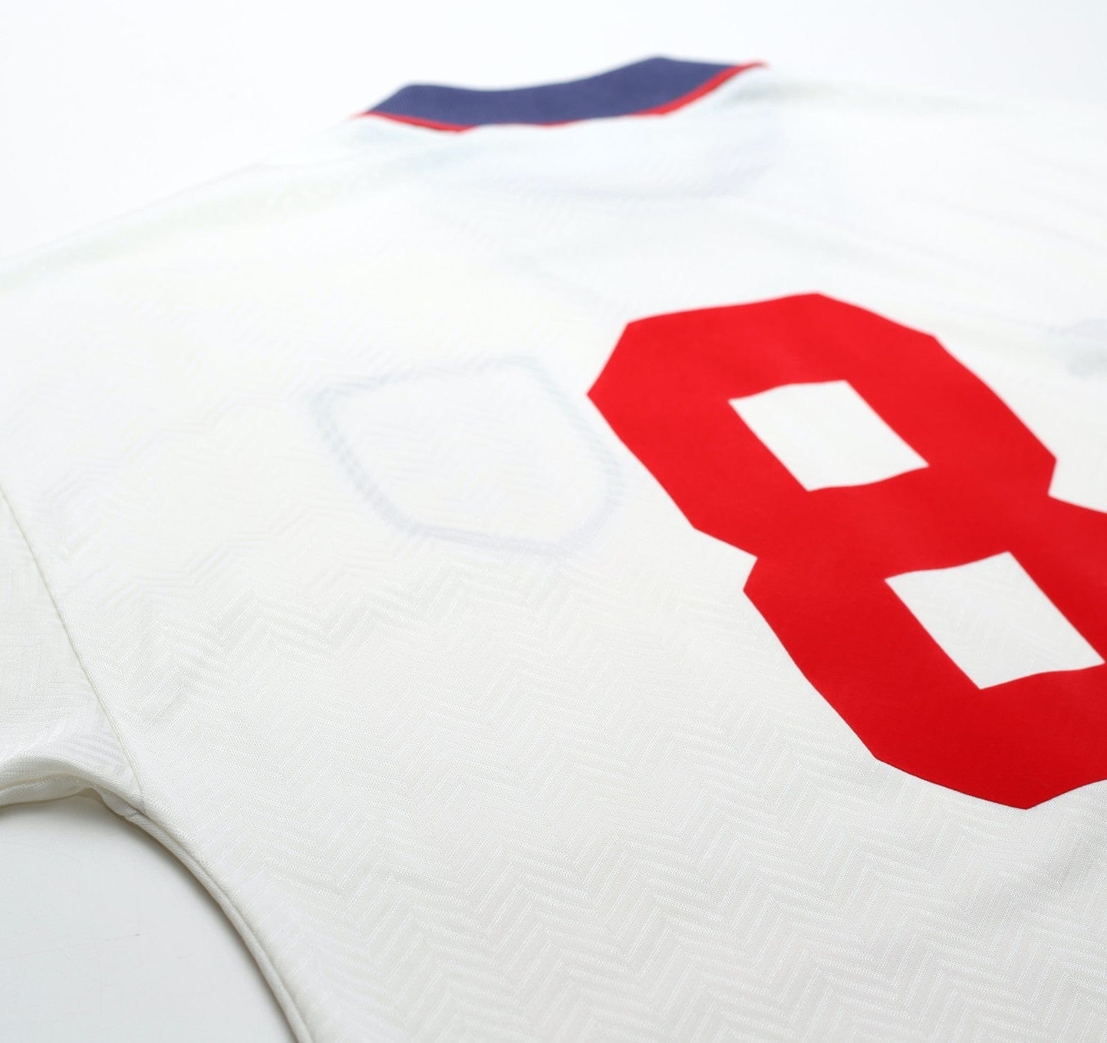 1993/95 GASCOIGNE #8 England Vintage Umbro Home Football Shirt (M)