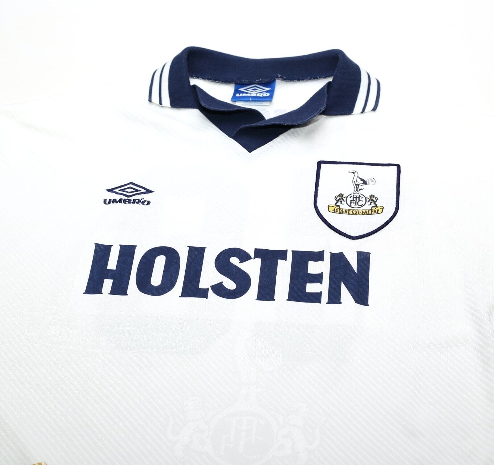 1993/95 KLINSMANN #18 Tottenham Hotspur Vintage Umbro Away Football Shirt (L)