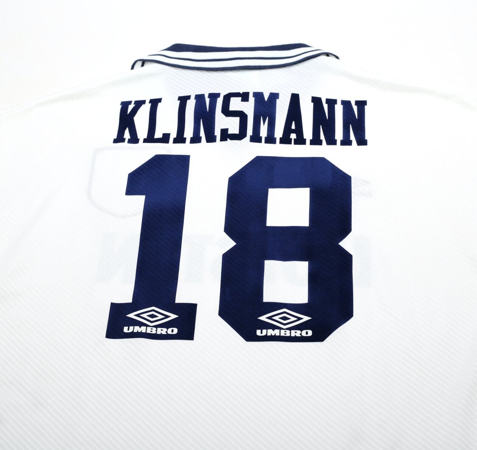 1993/95 KLINSMANN #18 Tottenham Hotspur Vintage Umbro Away Football Shirt (L)