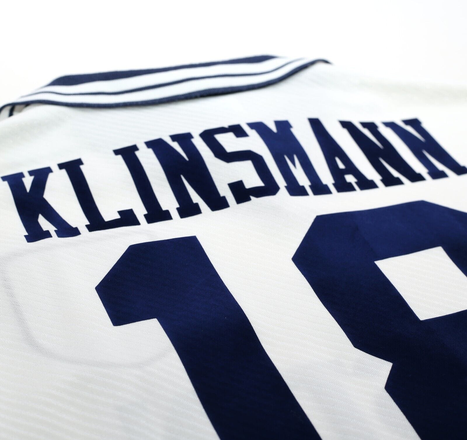 1993/95 KLINSMANN #18 Tottenham Hotspur Vintage Umbro Away Football Shirt (L)