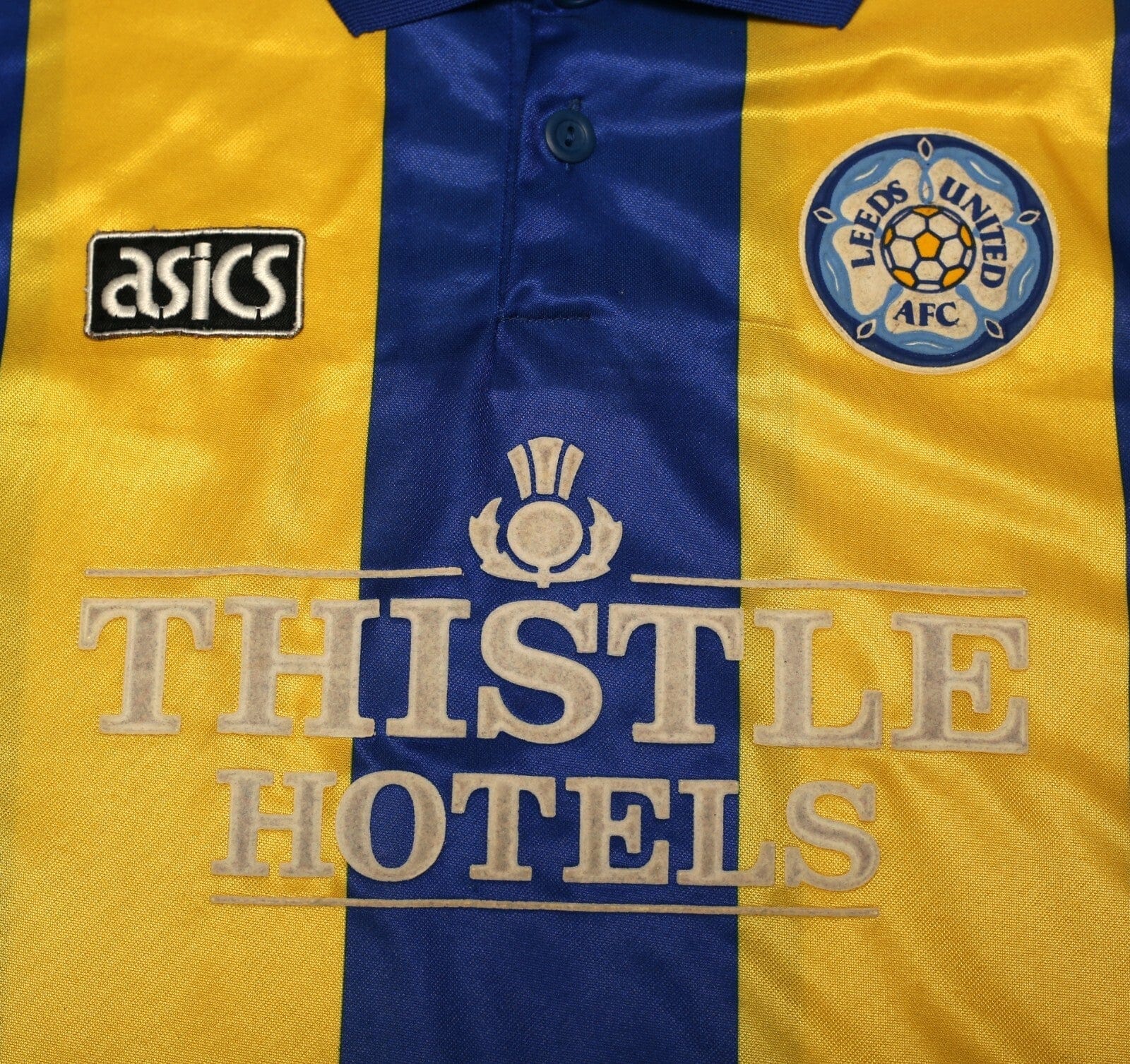 1993/95 LEEDS UNITED Vintage ASICS Away Football Shirt (XXL)