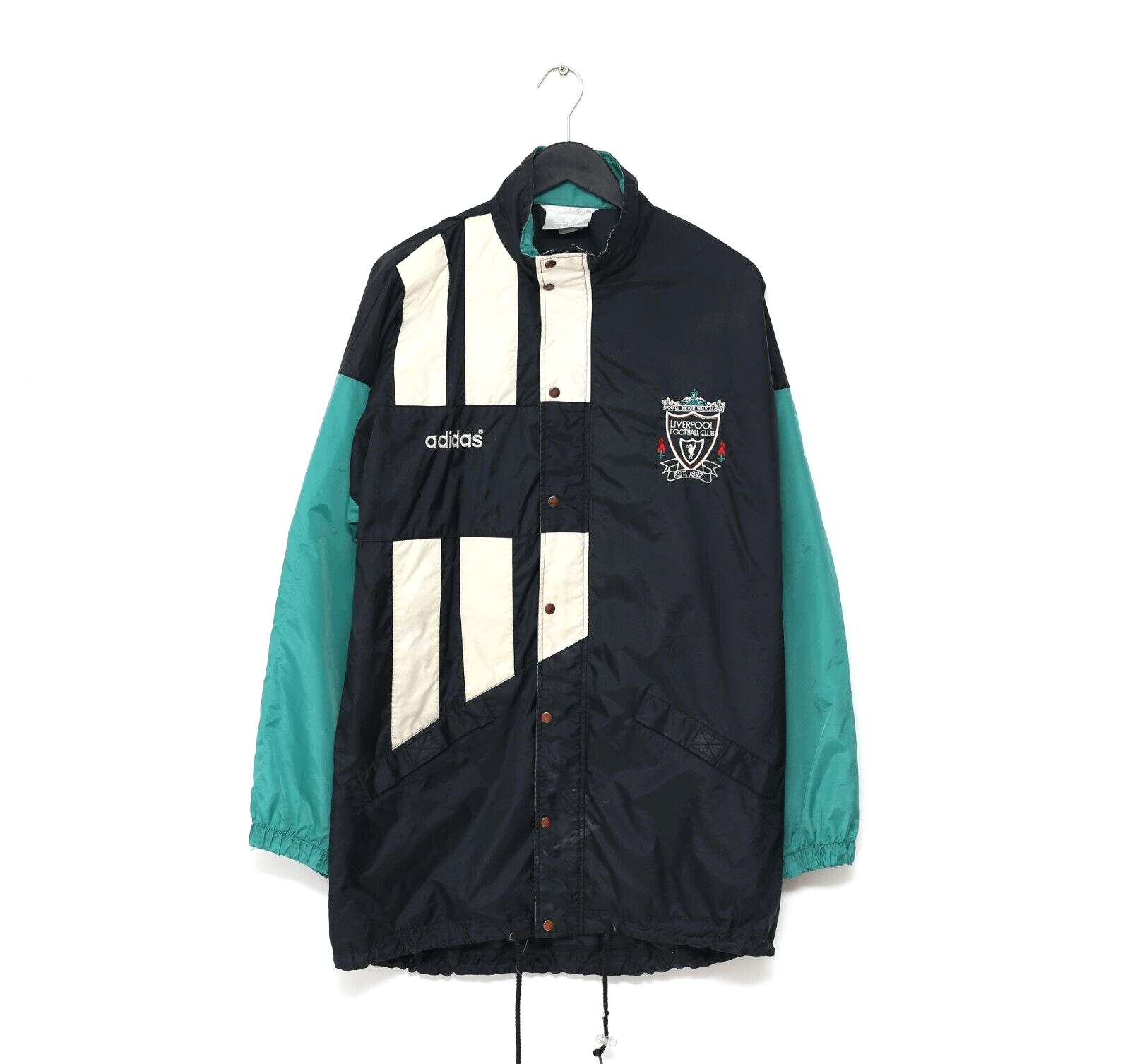 1993/95 Liverpool adidas Football Rain Coat Jacket (M) 38/40