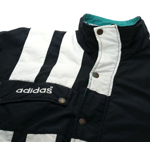 1993/95 LIVERPOOL Style Vintage adidas Football Bench Coat Jacket (S) 34/36