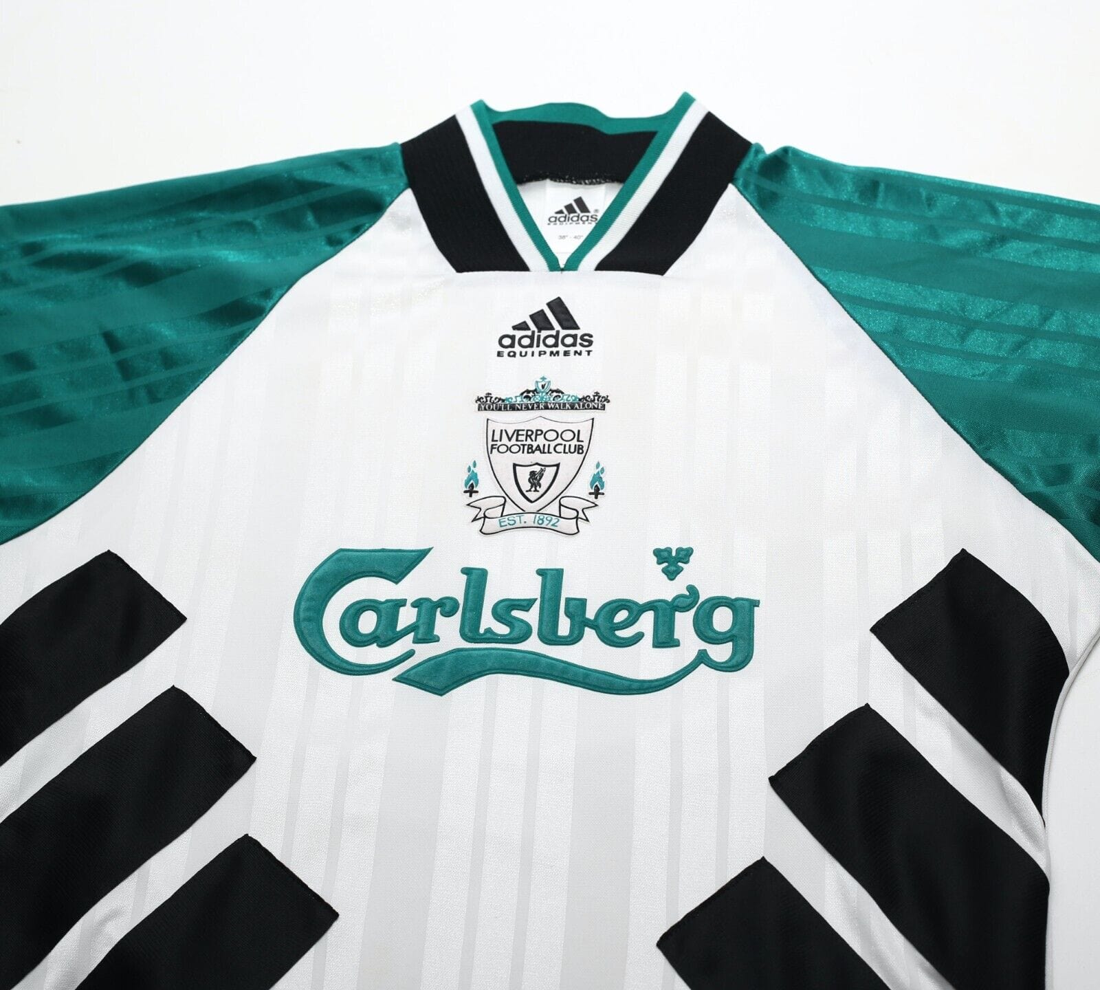 1993/95 LIVERPOOL Vintage adidas Equipment Away Football Shirt Jersey (M) 38/40