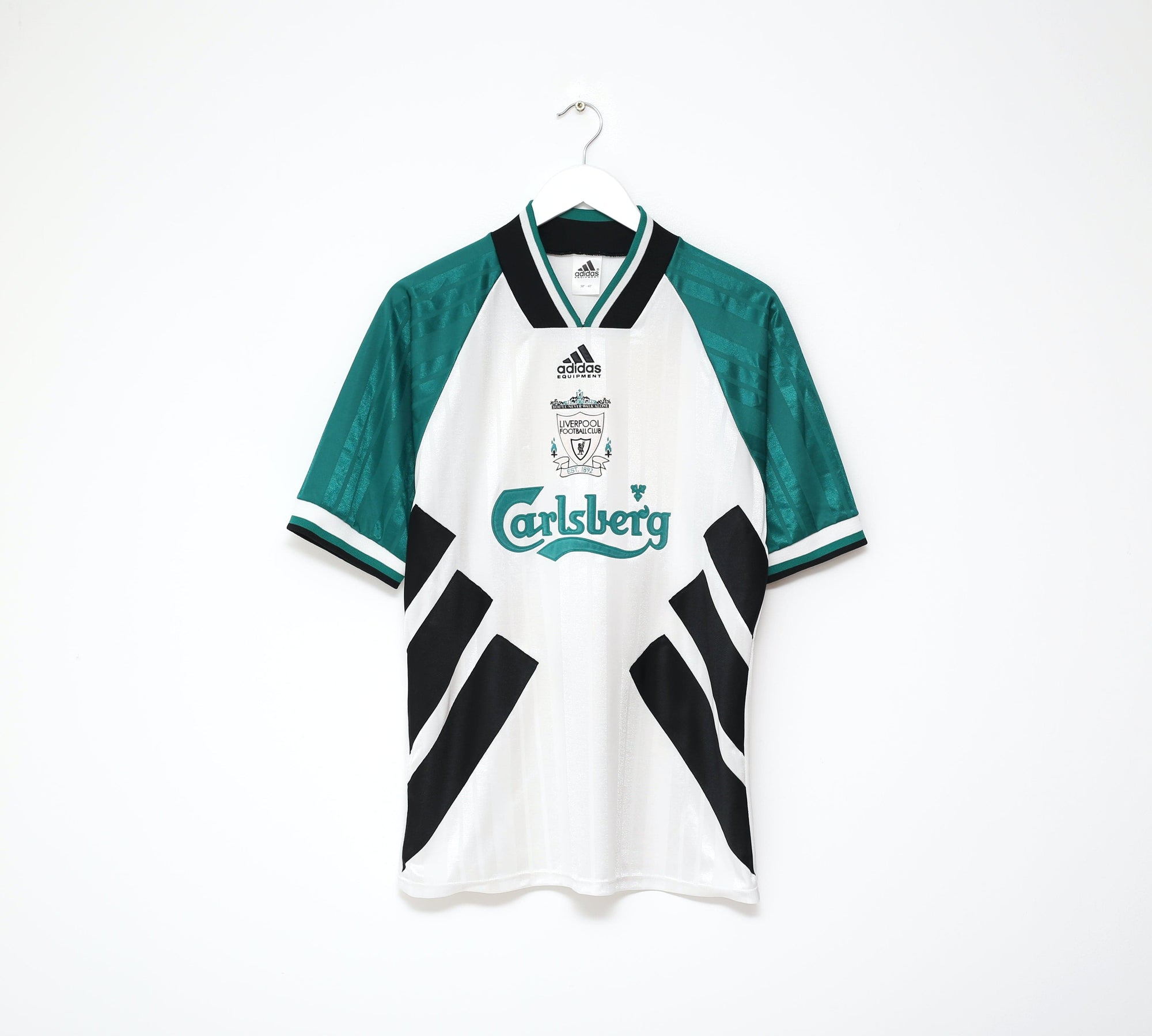 1993/95 LIVERPOOL Vintage adidas Equipment Away Football Shirt Jersey (M) 38/40