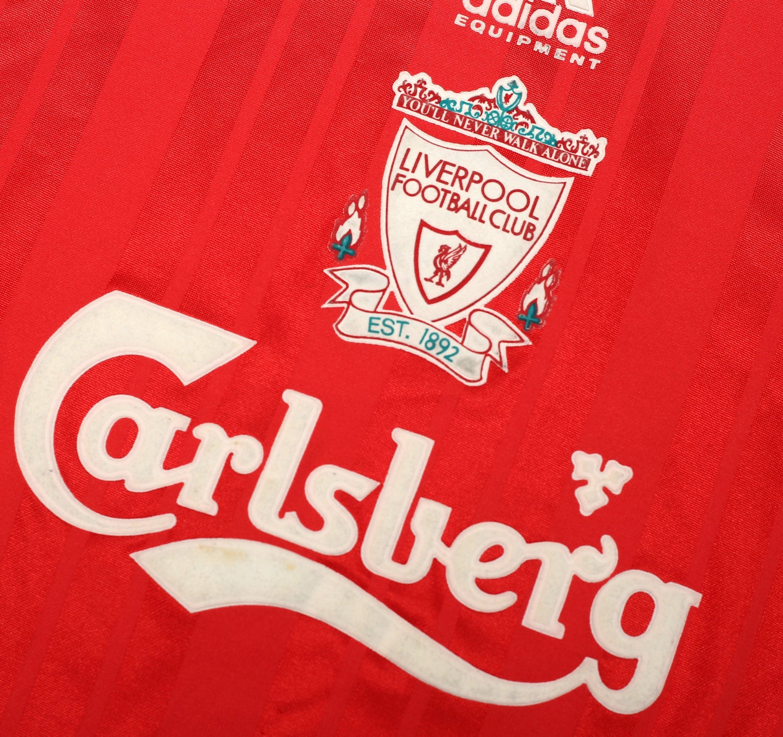 1993/95 LIVERPOOL Vintage adidas Equipment Home Football Shirt 38/40 (M)