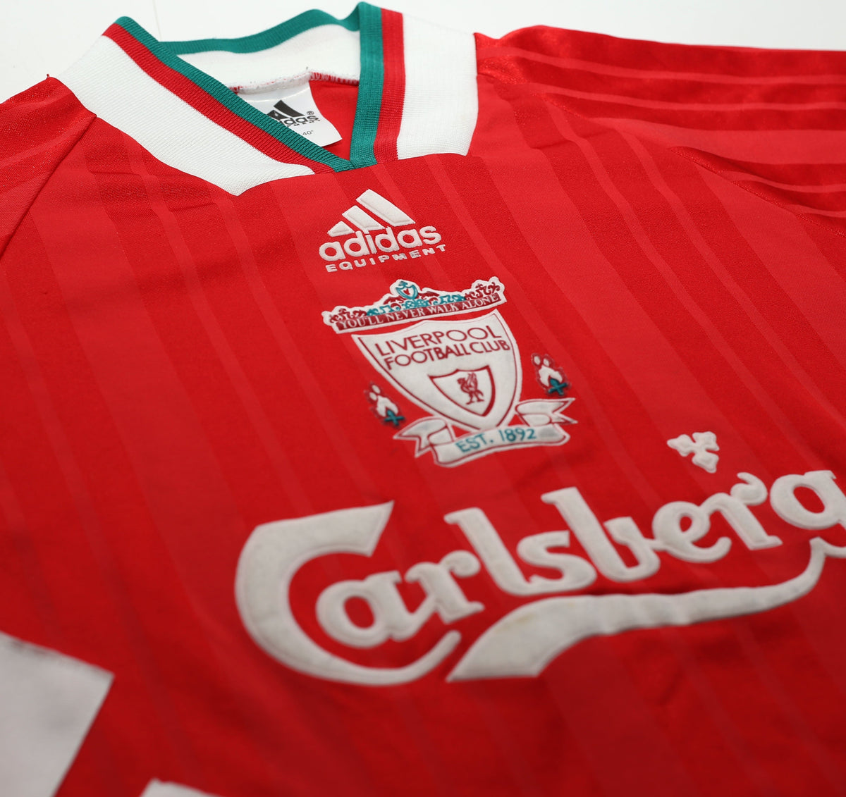 1993/95 LIVERPOOL Vintage adidas Equipment Home Football Shirt 38/40 (M)