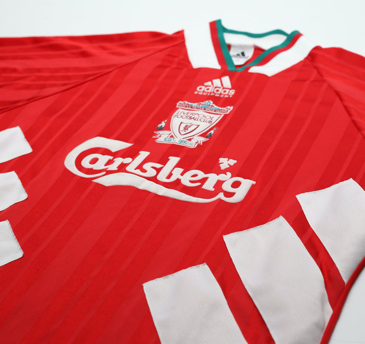 1993/95 LIVERPOOL Vintage adidas Equipment Home Football Shirt 38/40 (M)