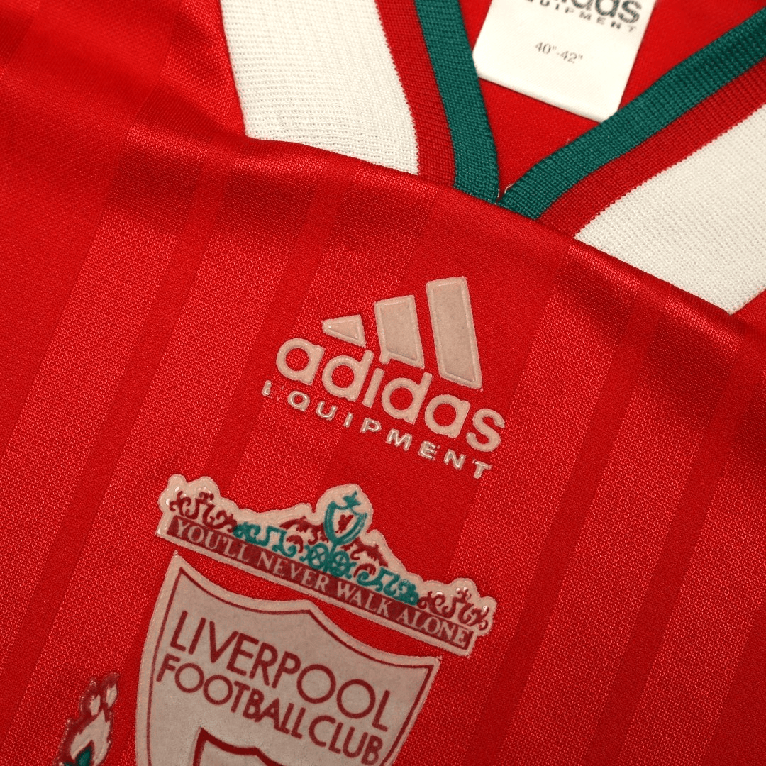 1993/95 Liverpool Vintage adidas Equipment Home Football Shirt 40/42 (L)