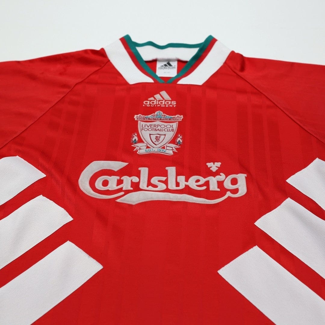 1993/95 Liverpool Vintage adidas Equipment Home Football Shirt 40/42 (L)