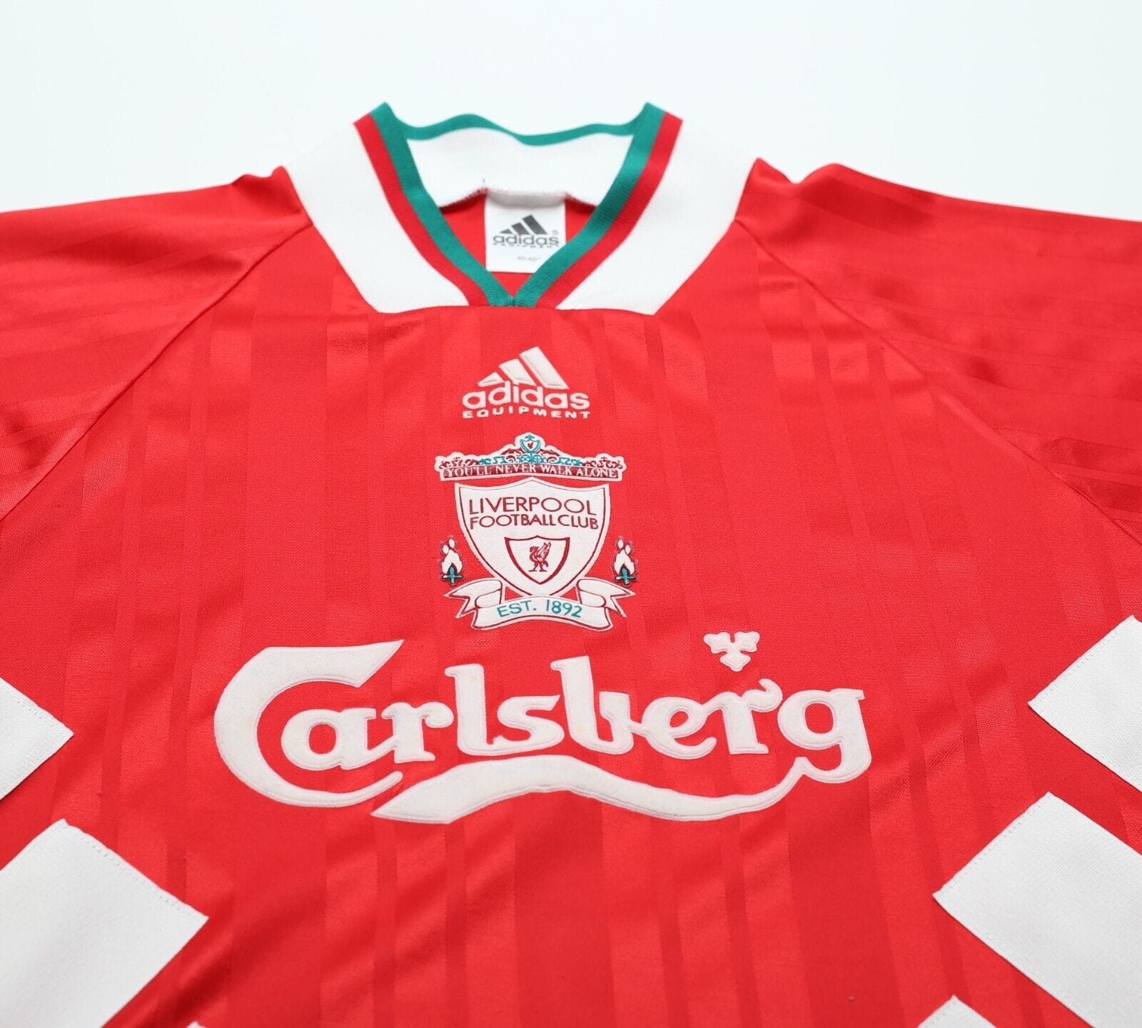 1993/95 LIVERPOOL Vintage adidas Equipment Home Football Shirt (M/L) 40/42