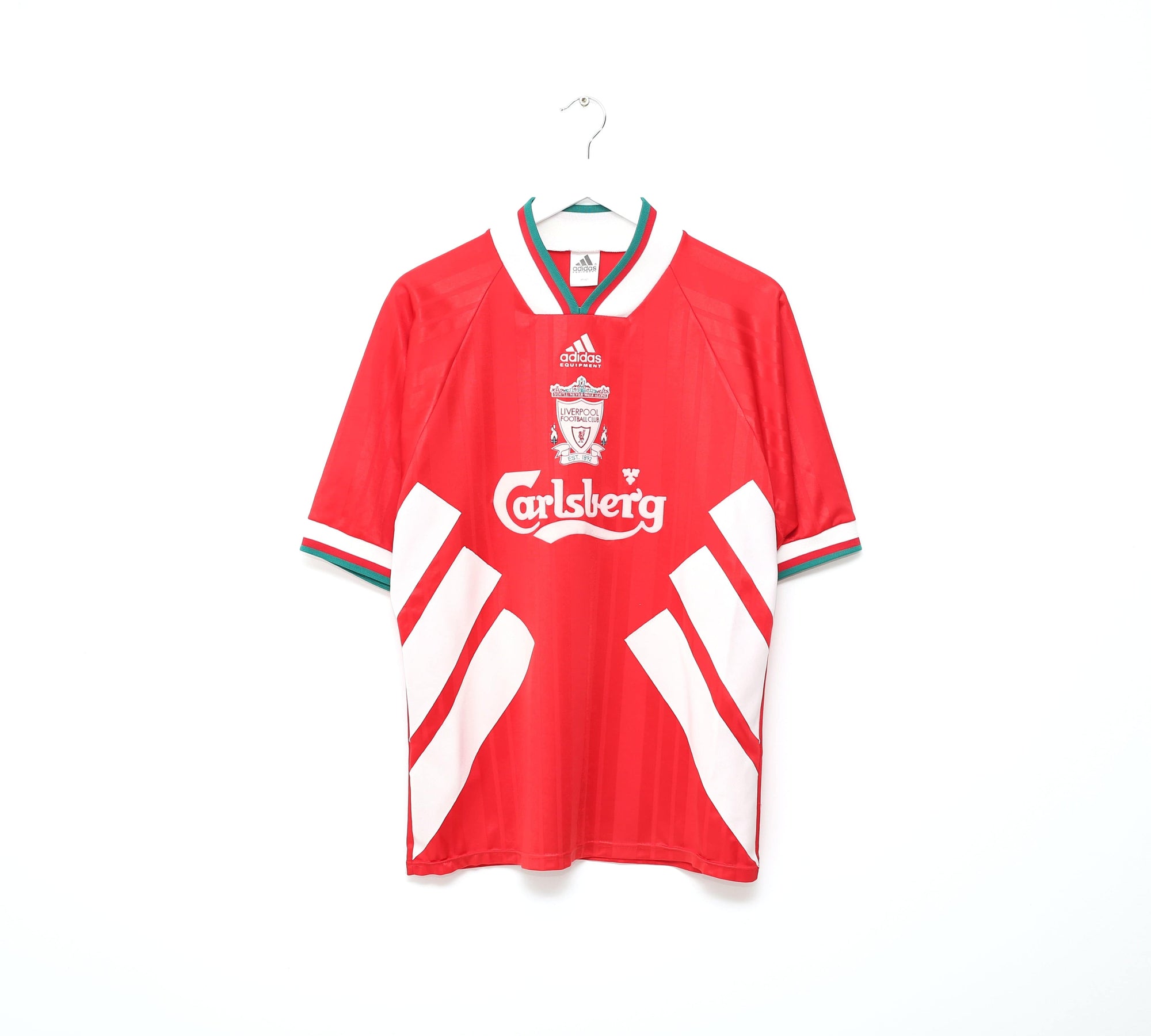 1993/95 LIVERPOOL Vintage adidas Equipment Home Football Shirt (M/L) 40/42