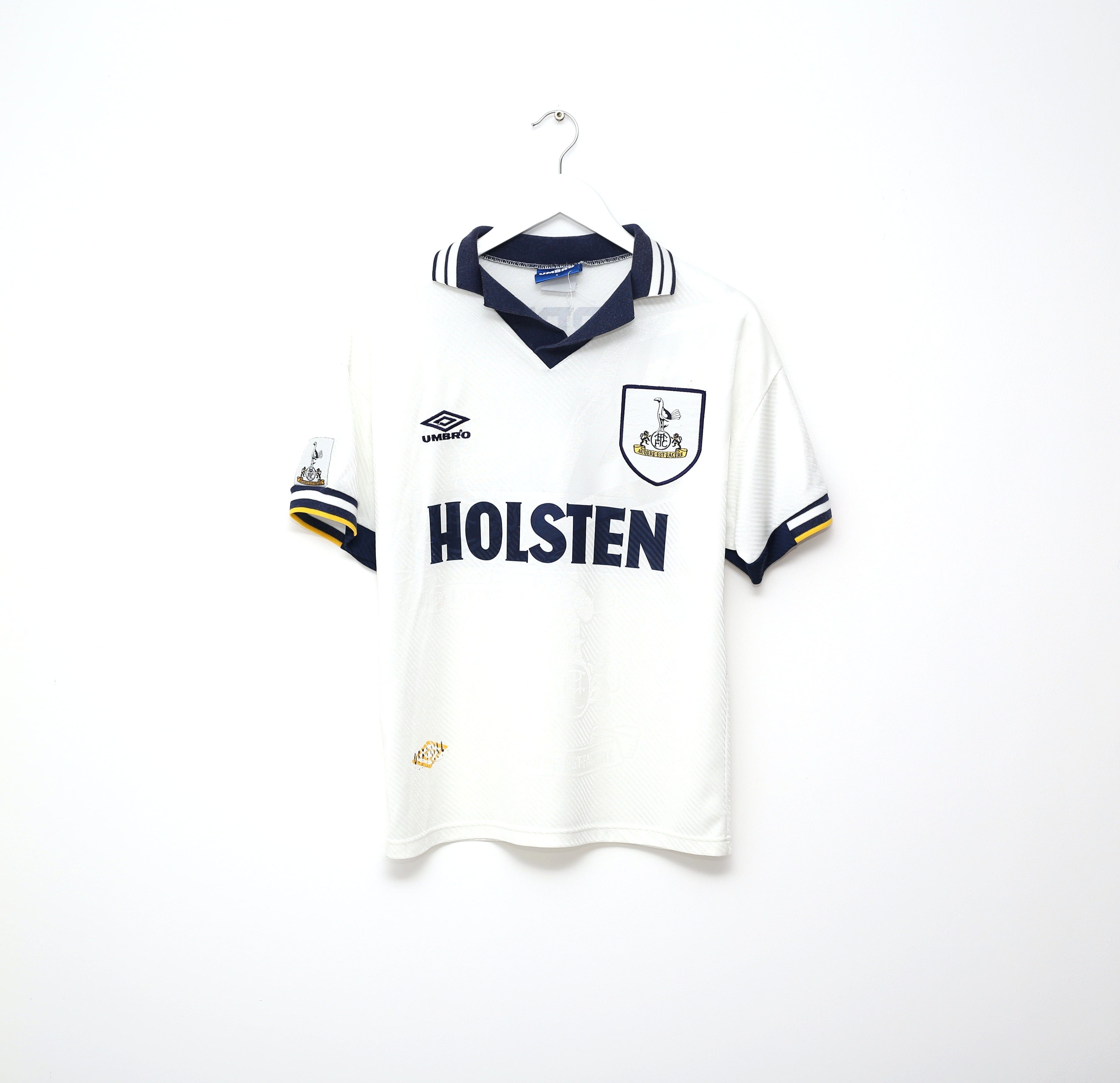 1993/95 MABBUTT #6 Tottenham Hotspur Retro Umbro Home Football Shirt (S)