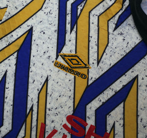 1993/95 MANCHESTER UNITED Vintage Umbro Away GK Football Shirt (S)