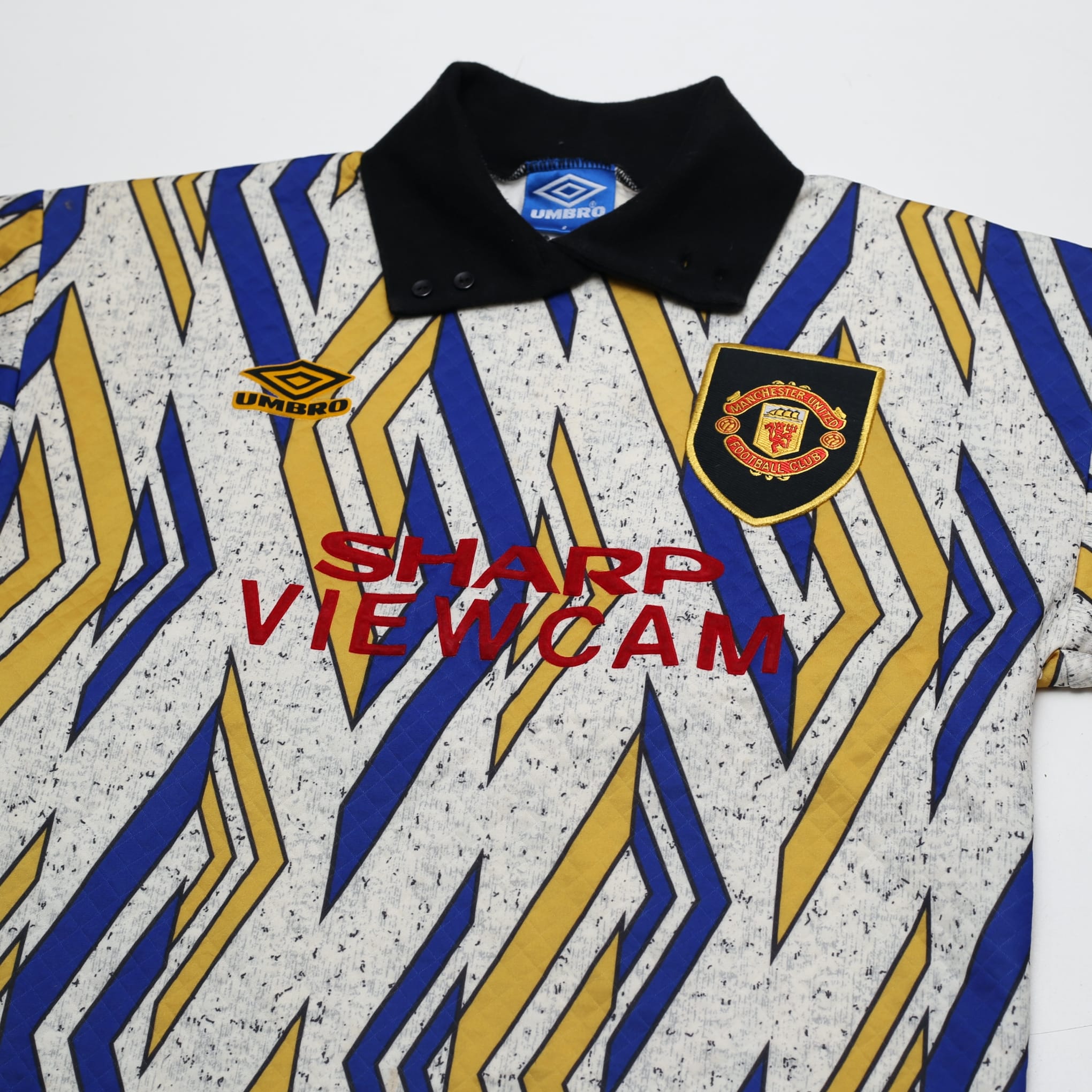 1993/95 Manchester United Vintage Umbro Away GK Football Shirt (S)