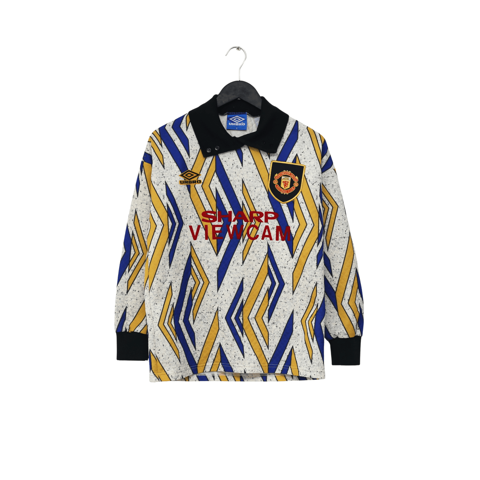 1993/95 Manchester United Vintage Umbro Away GK Football Shirt (S)