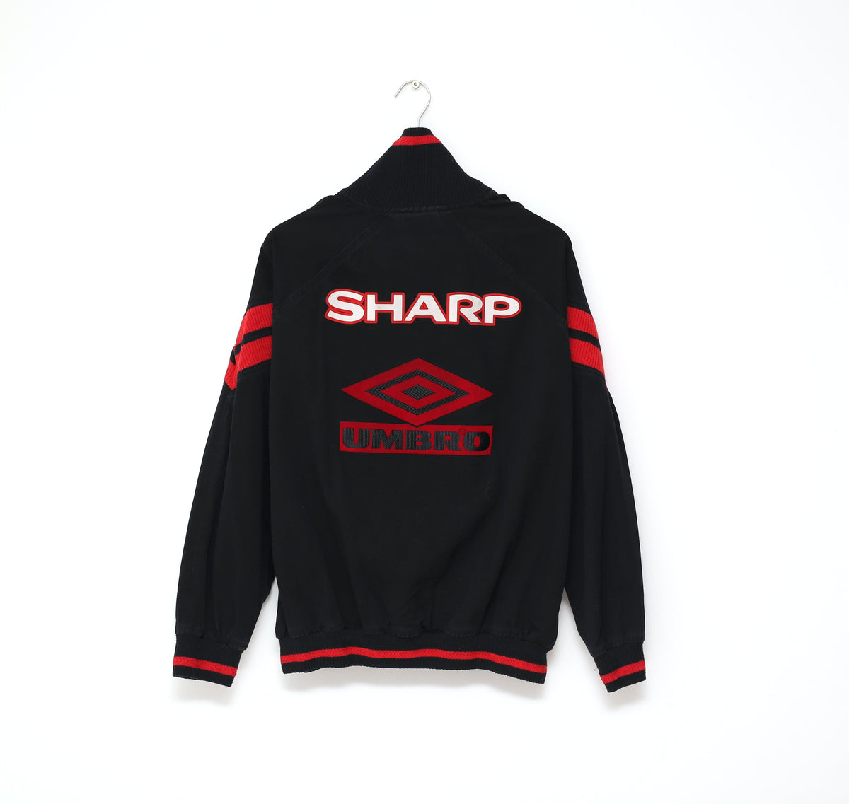 1993/95 MANCHESTER UNITED Vintage Umbro Drill Top Track Top (XL) Cantona Era