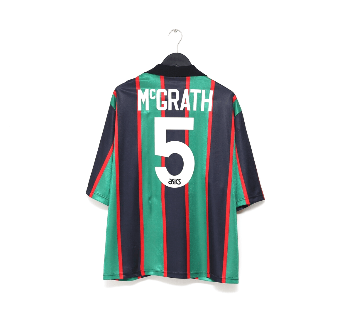 1993/95 McGRATH #5 Aston Villa Vintage Asics Away Football Shirt (XXL)