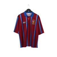 1993/95 McGrath #5 Aston Villa Vintage Asics Home Football Shirt (XL)