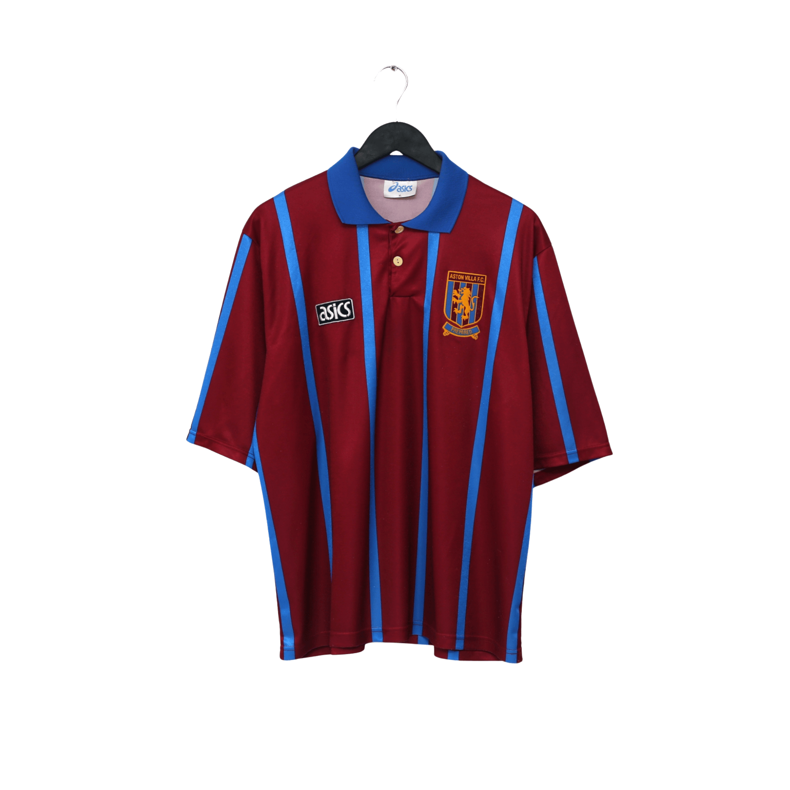 1993/95 McGrath #5 Aston Villa Vintage Asics Home Football Shirt (XL)