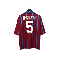 1993/95 McGrath #5 Aston Villa Vintage Asics Home Football Shirt (XL)