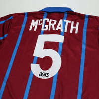 1993/95 McGrath #5 Aston Villa Vintage Asics Home Football Shirt (XL)