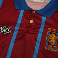 1993/95 McGrath #5 Aston Villa Vintage Asics Home Football Shirt (XL)