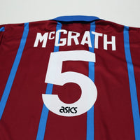 1993/95 McGrath #5 Aston Villa Vintage Asics Home Football Shirt (XL)