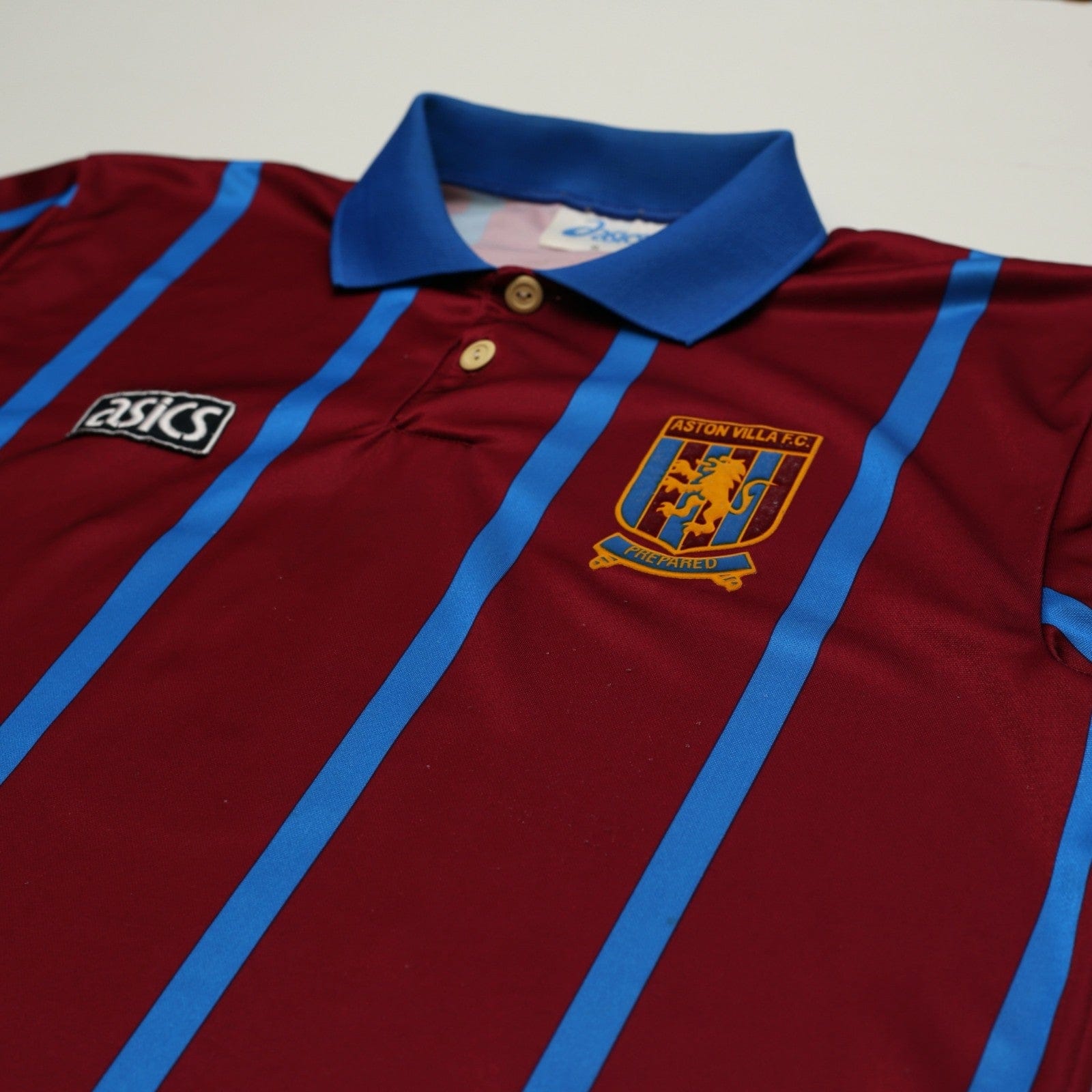 1993/95 McGrath #5 Aston Villa Vintage Asics Home Football Shirt (XL)