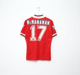 1993/95 McMANAMAN #17 Liverpool Vintage adidas Home Football Shirt (S) 34/36