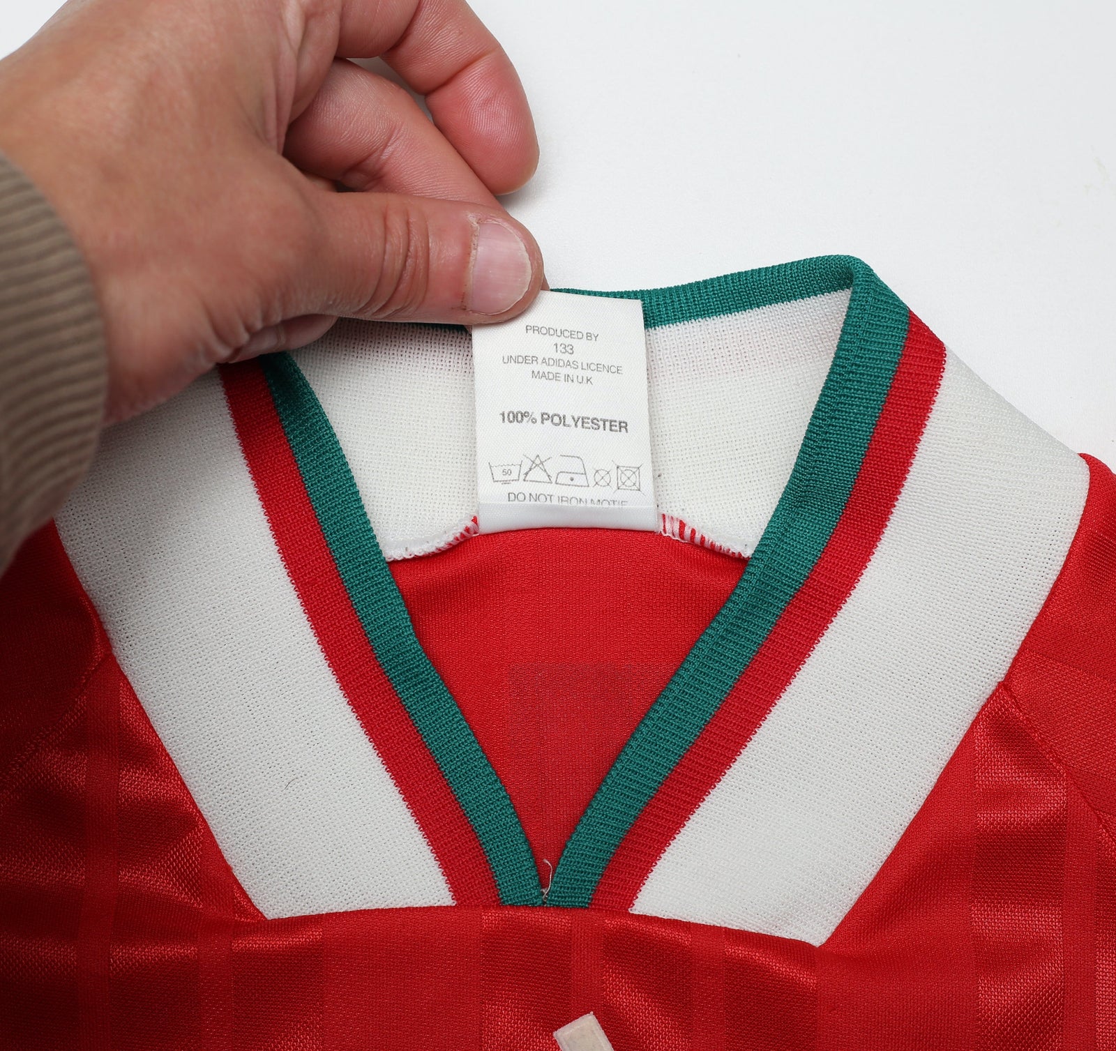 1993/95 McMANAMAN #17 Liverpool Vintage adidas Home Football Shirt (S) 34/36